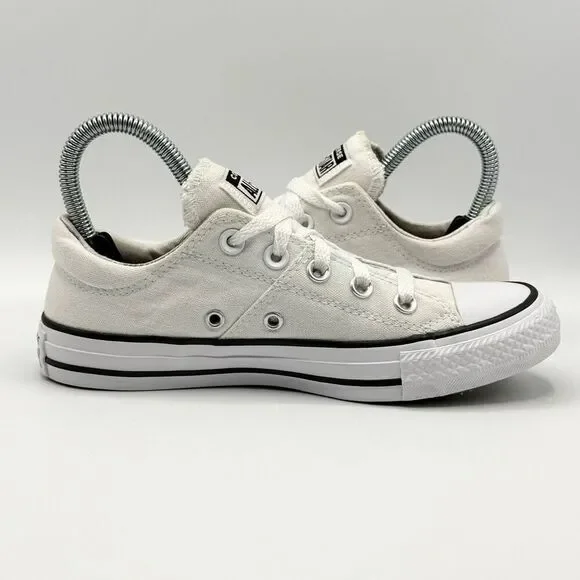 Converse All Star Slip On Low Lace Up White Sneakers - US Women’s 6 / EU 36.5 - Picture 9 of 14